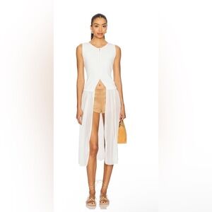 Free People Twice as Nice Sleeveless Maxi Ivory NWT